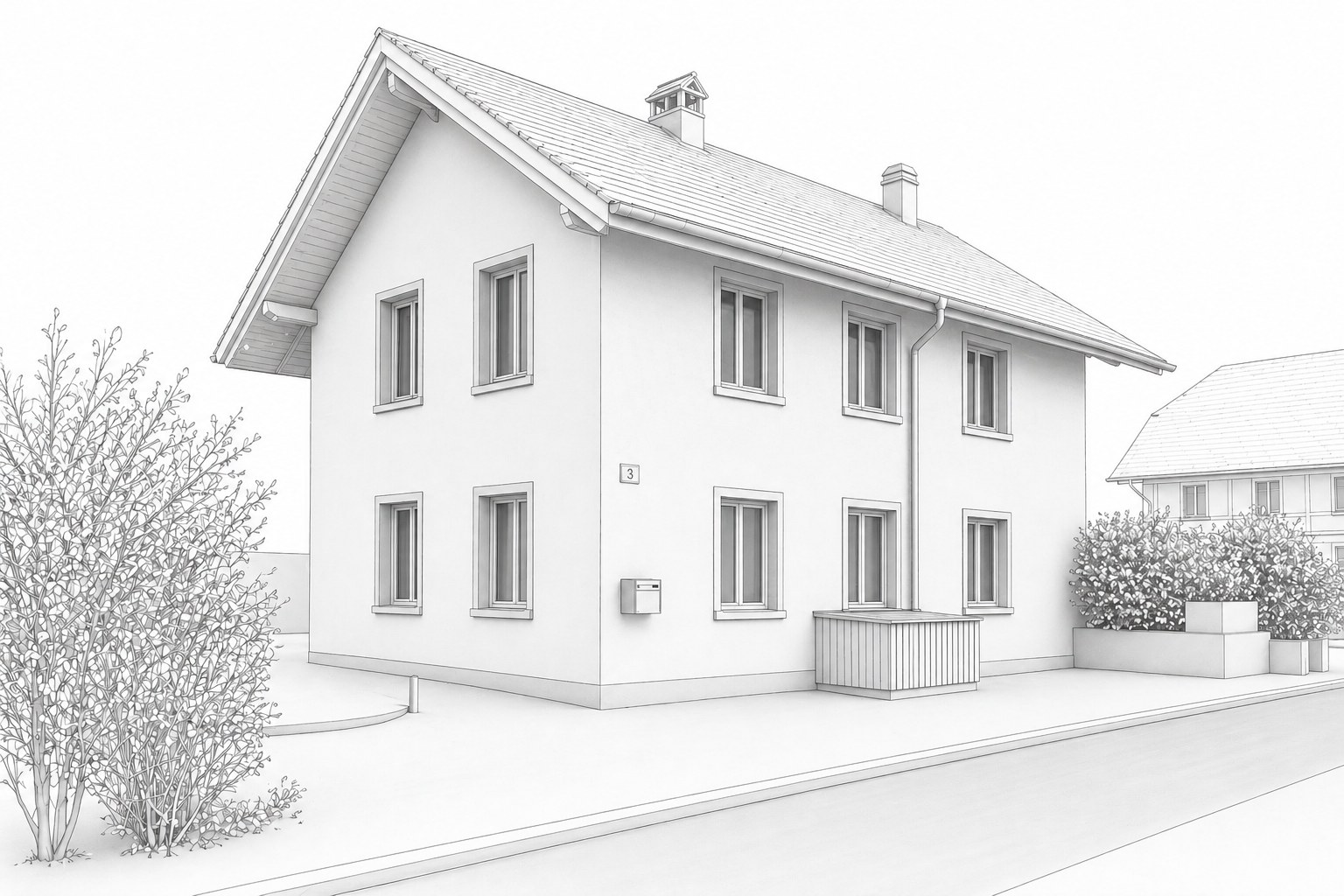Gebäudeaufnahmen Einfamilienhaus