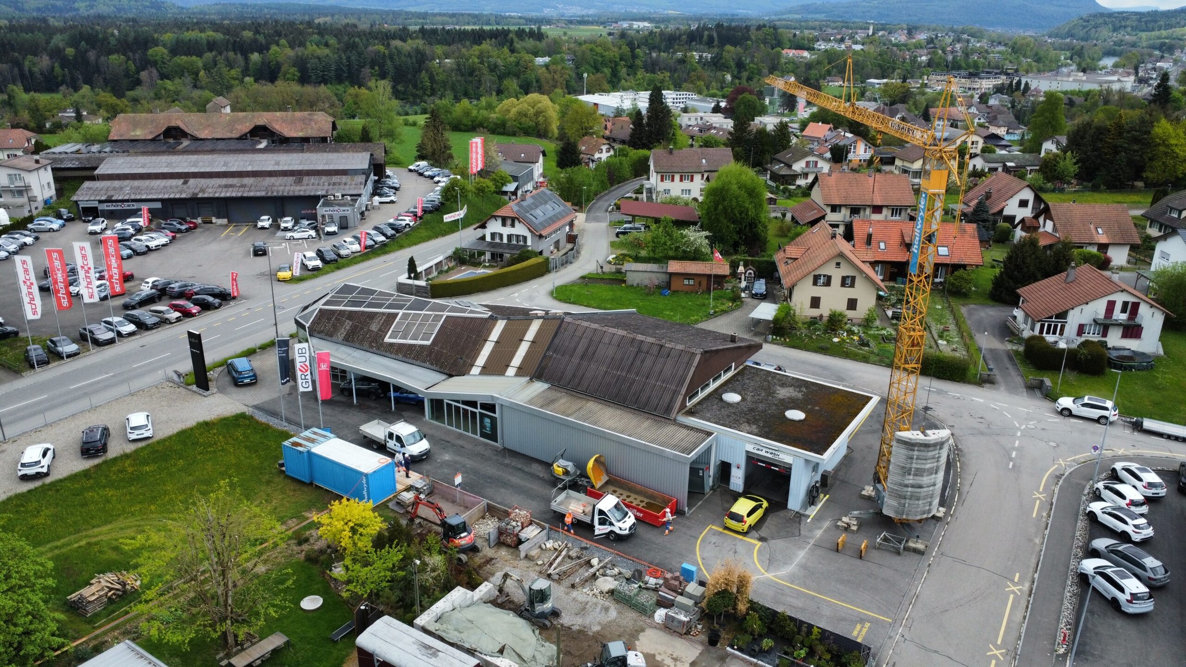 Modernisierung und Erweiterung Autogarage
