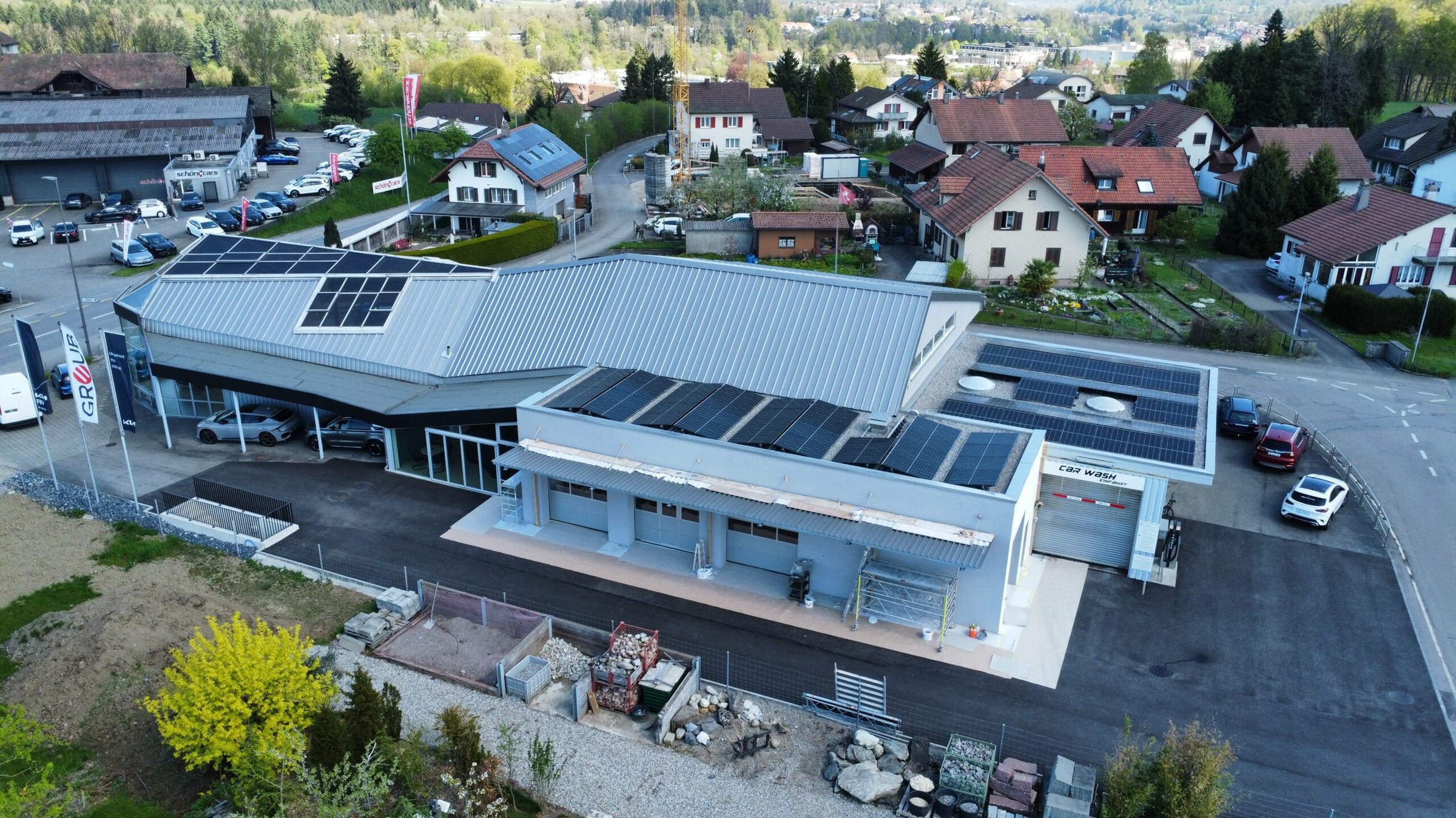 Modernisierung und Erweiterung Autogarage