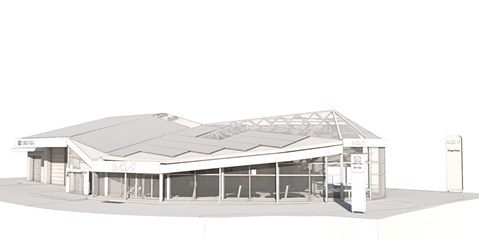 Modernisierung und Erweiterung Autogarage