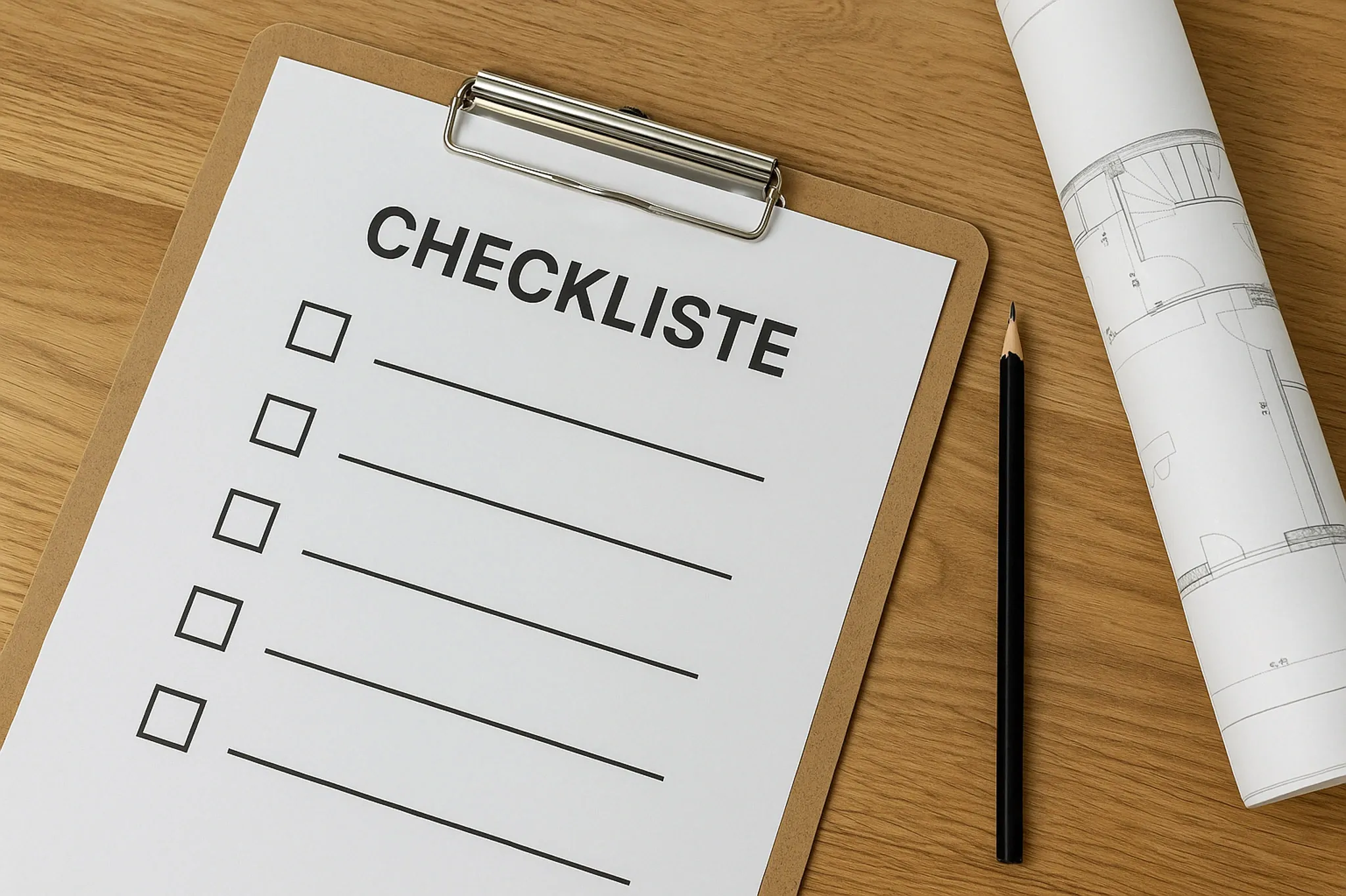 Checkliste für den Umbau