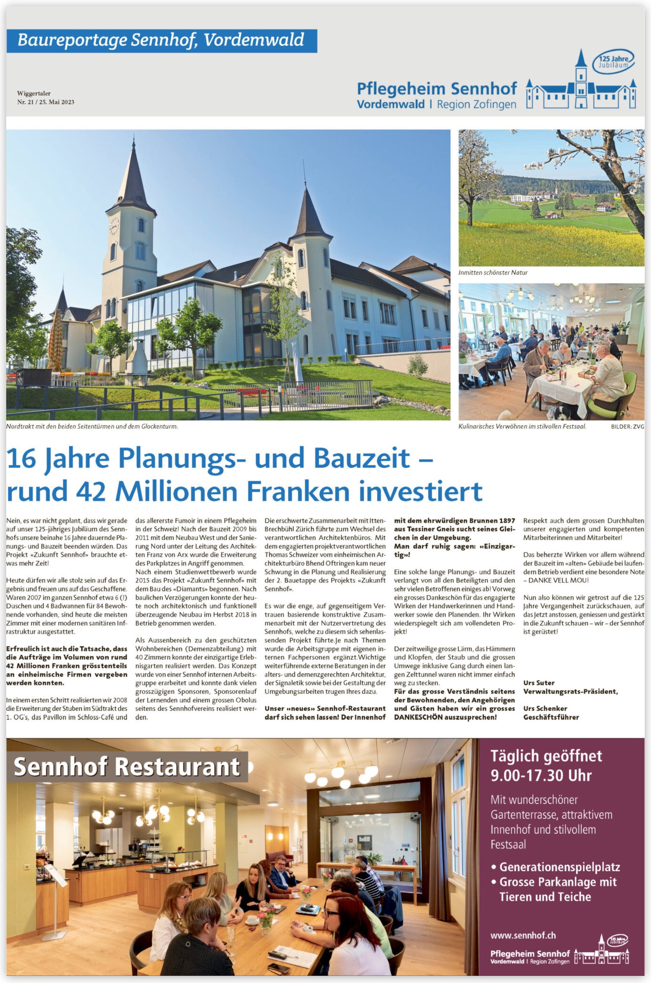 Baureportage Sennhof