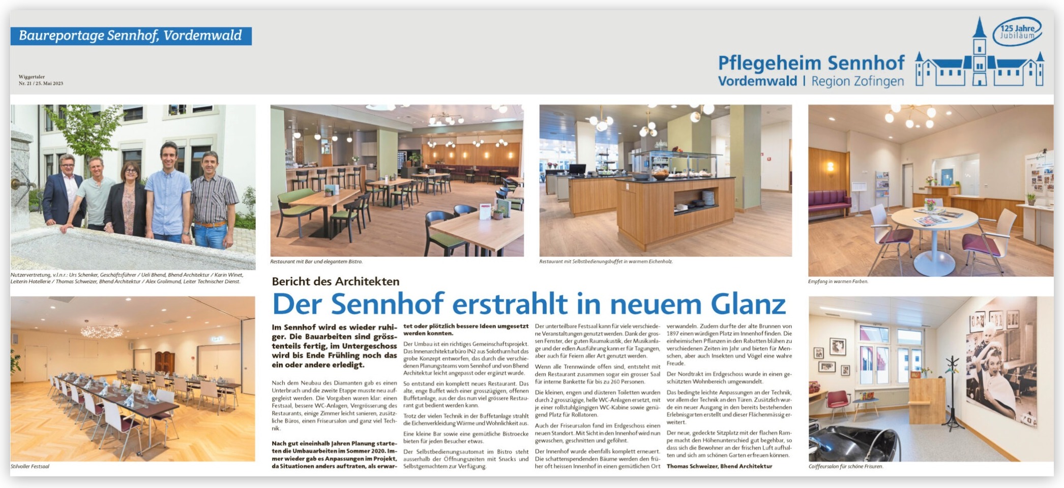 Baureportage Sennhof